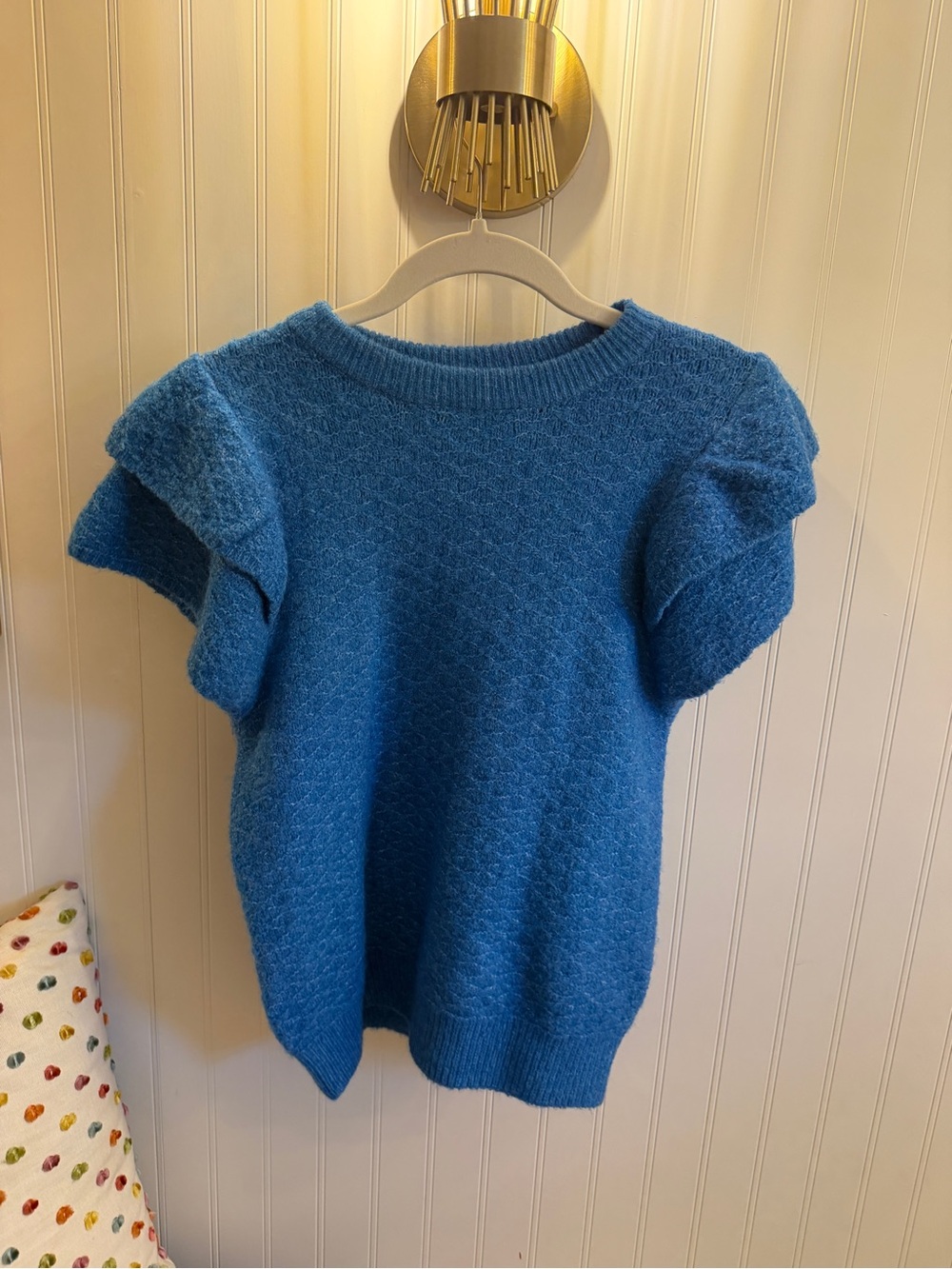 Lilla P Textured Short Sleeve Sweater